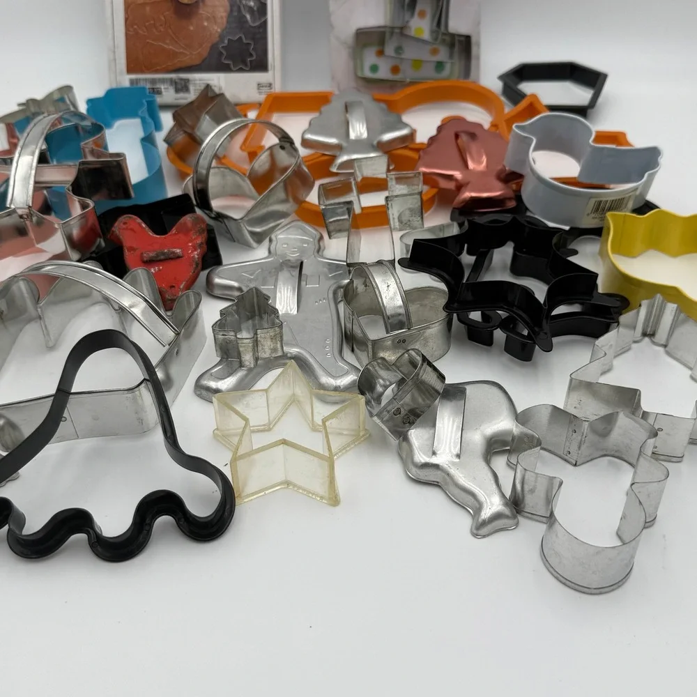 Mix Cookie Cutter Lot IKEA Vinterfint Sunny Side Up Bakery Metal Plastic Shapes